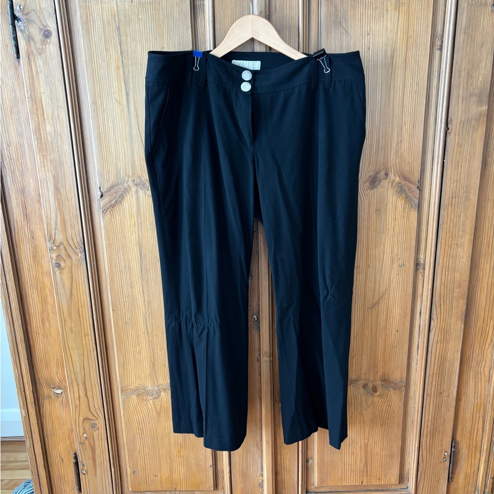 Michael Kors Black Dress Pants with Decorative Silver Buttons